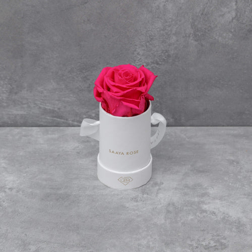 Single White Box (Hot Pink Rose)