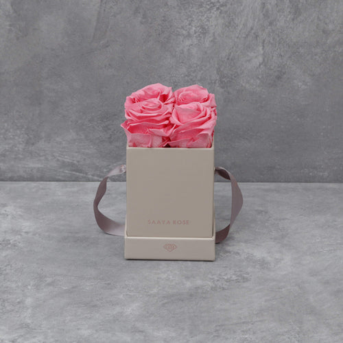 4 Grey Box (Deep Pink Roses)